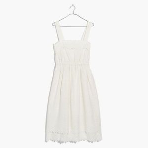Madewell Eyelet Tiered Midi Dress